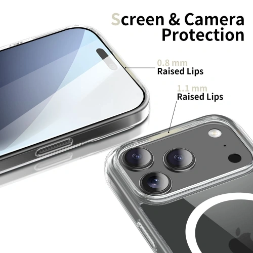 Zbliżenie na etui Tech-Protect Flexair, pokazujące jego przezroczystą teksturę i wykończenie.