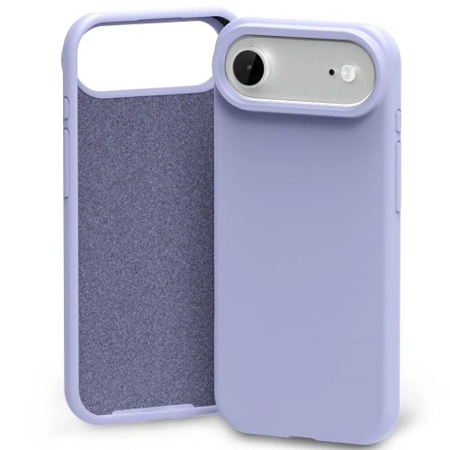 Etui Mercury Silicone w kolorze lawendowej szarości, idealne dopasowane do Apple iPhone Air, wykonane z trwałego silikonu.