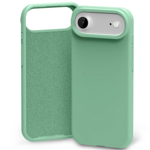 Etui Mercury Silicone w zielonym kolorze, idealnie dopasowane do Apple iPhone Air, wykonane z trwałego silikonu.