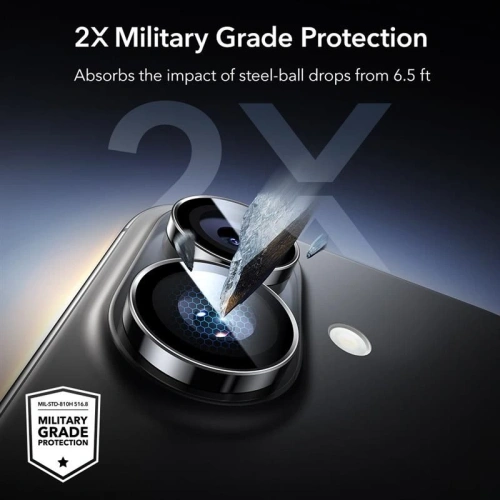 Widok osłony na aparat ESR Armorite z bliska, pokazujący szczegóły wykonania.