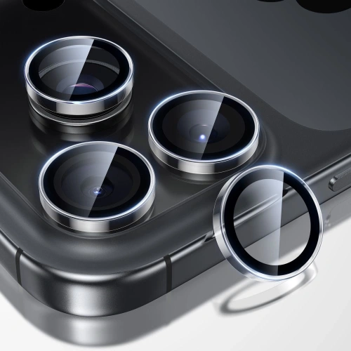 Przezroczysta osłona na aparat dla iPhone 16 Pro i 16 Pro Max, zapewniająca doskonałą ochronę.