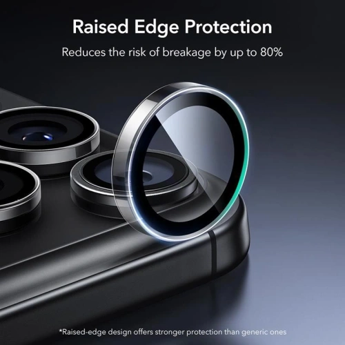 Szkło ochronne na aparat, kt&oacute;re zabezpiecza obiektyw przed zarysowaniami i uszkodzeniami.