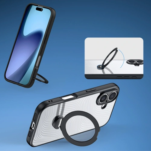 Etui Dux Ducis Aimo Mag w użyciu, pokazujące funkcję podstawki