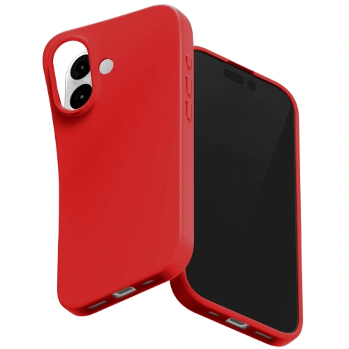 Etui Mercury Soft w kolorze czerwonym, wykonane z tpu, idealnie dopasowane do Apple iPhone 17.