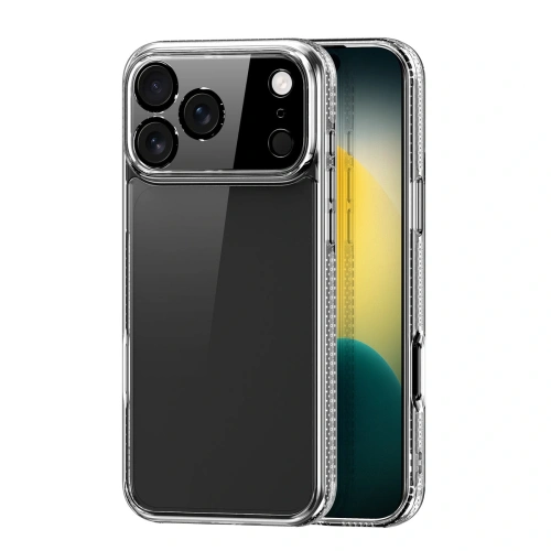 Etui Dux Ducis Clin do Apple iPhone 17 Pro Max w przezroczystym kolorze, idealnie dopasowane do telefonu.
