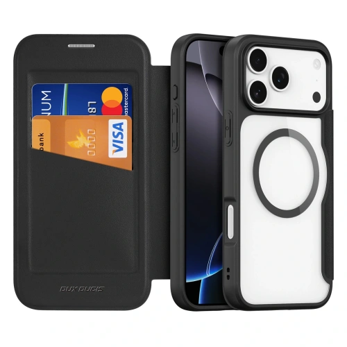 Hybrydowe etui Dux Ducis Skin X Pro z klapką, idealne dla iPhone 17 Pro