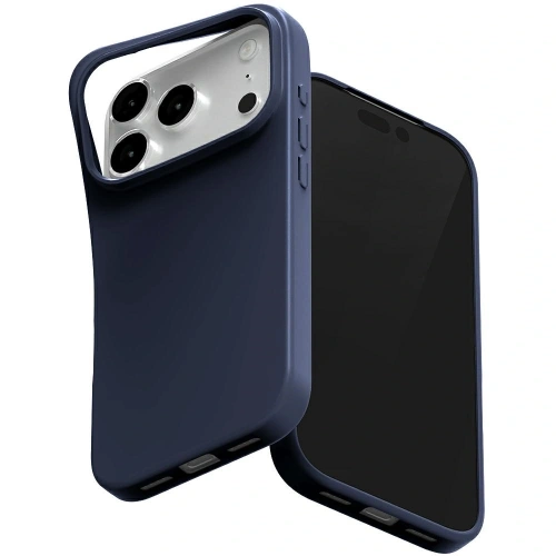 Etui Mercury Soft w kolorze niebieskim, idealnie dopasowane do Apple iPhone 17 Pro, wykonane z elastycznego materiału TPU.