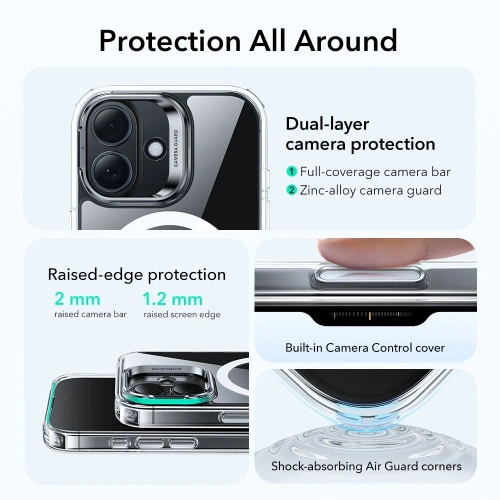 Hybrydowe etui z podstawką, idealne do oglądania filmów na iPhone 17.