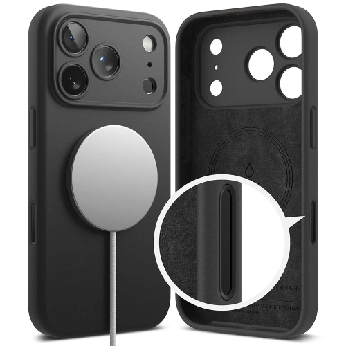 Etui Ringke z tyłu, ukazujące magnetyczne mocowanie do iPhone 17 Pro Max