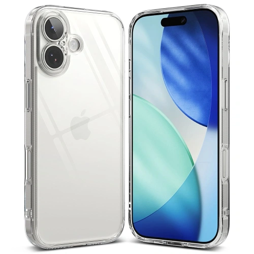 Widok etui Ringke Fusion z boku, pokazujący hybrydowy materiał i elegancki design.