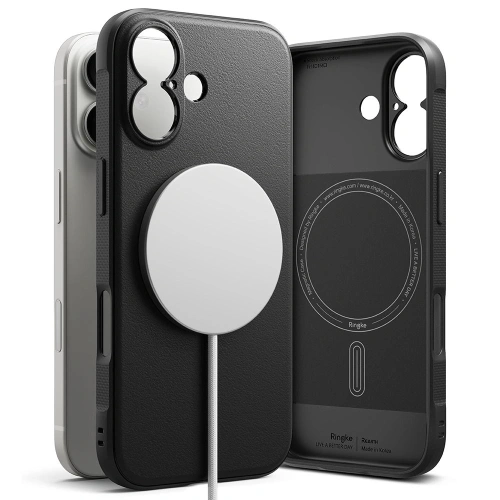 Etui Ringke Onyx Magnetic MagSafe w kolorze czarnym, idealne do iPhone 17.