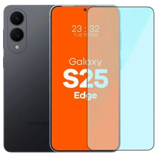 Szkło ochronne Bizon Smart Glass do Samsung Galaxy S25 Edge, idealnie dopasowane do ekranu.