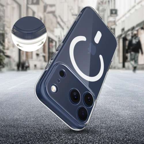 Etui Tech-Protect Flexair w użyciu, zamontowane na Apple iPhone 17 Pro.