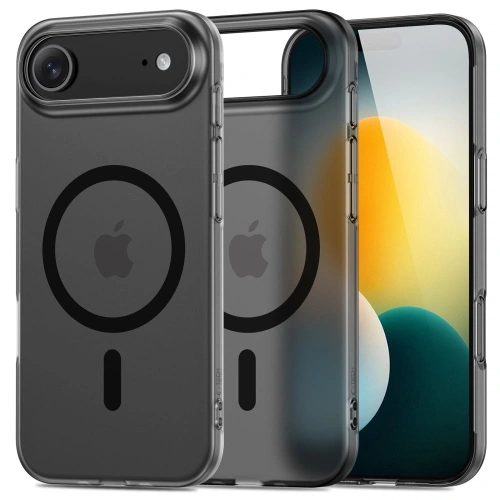 Etui Tech-Protect Magslim MagSafe w kolorze czarnym, idealnie dopasowane do iPhone'a Air.