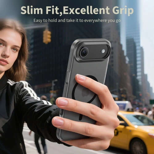 Etui Tech-Protect zamontowane na Apple iPhone Air, prezentujące idealne dopasowanie.