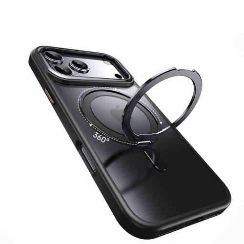 Etui z MagSafe, umieszczone na Apple iPhone 17 Pro, prezentujące nowoczesny design.
