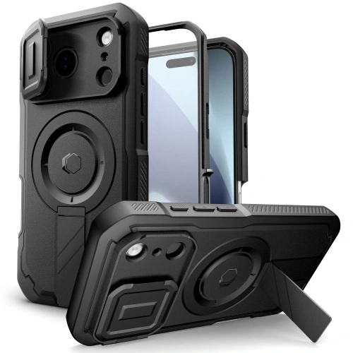 Etui Tech-Protect Kevlar MagSafe do Apple iPhone 17 Pro Max w kolorze czarnym