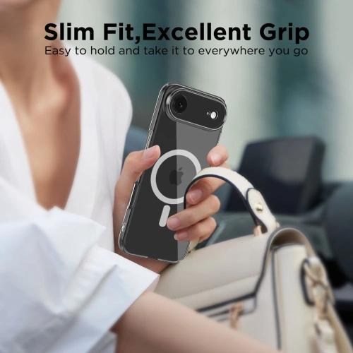 Montaż etui Tech-Protect FlexAir na Apple iPhone Air, podkreślający jego dopasowanie.