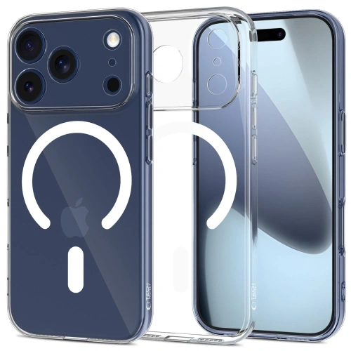 Etui Tech-Protect FlexAir MagSafe w przezroczystym kolorze, idealnie dopasowane do iPhone 17 Pro Max.