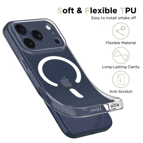 Etui Tech-Protect FlexAir z funkcją MagSafe, umożliwiające łatwe mocowanie akcesori&oacute;w.