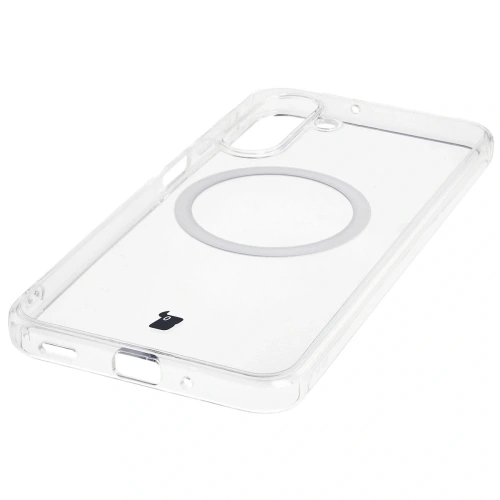 Etui Bizon Case CrystalO w naturalnym świetle, pokazujące przezroczystość materiału