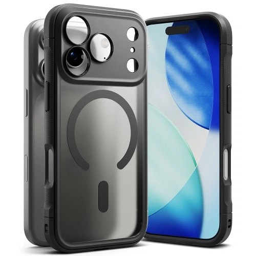 Etui Ringke Fusion Bold Magnetic MagSafe w kolorze matowej czerni na Apple iPhone 17 Pro