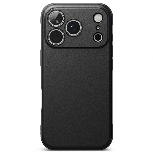 Etui Ringke Onyx zamontowane na Apple iPhone 17 Pro, prezentujące elegancki wygląd.