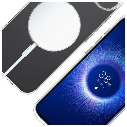 Widok etui 3MK Armor MagCase z tyłu, ukazujący wycięcia na aparaty.