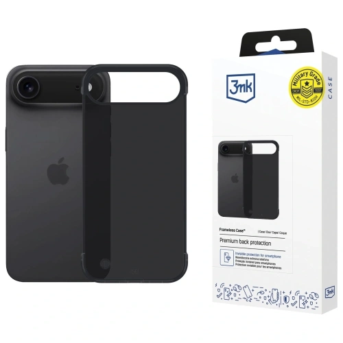 Etui 3MK Just20g Matt Case w kolorze czarnym, idealne do Apple iPhone Air.