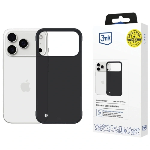 Etui 3MK Just20g Matt Case w kolorze czarnym do Apple iPhone 17 Pro Max
