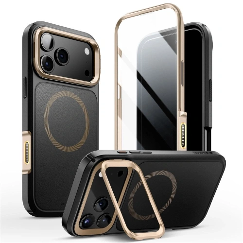 Etui Supcase IBLSN Ares Flip Mag MagSafe w kolorze desert gold, idealne do iPhone 17 Pro