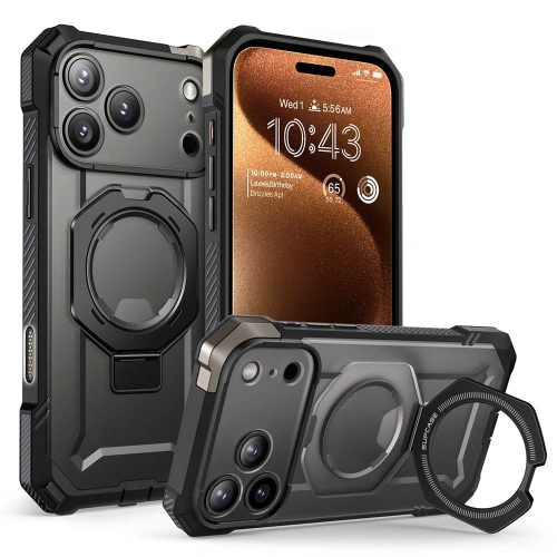 Etui Supcase Unicorn Beetle Grip Mag MagSafe do iPhone 17 Pro Max w kolorze czarnym