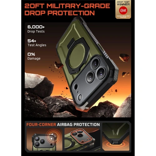Etui 360&deg; Supcase na iPhone 17 Pro Max, idealne do codziennego użytku.