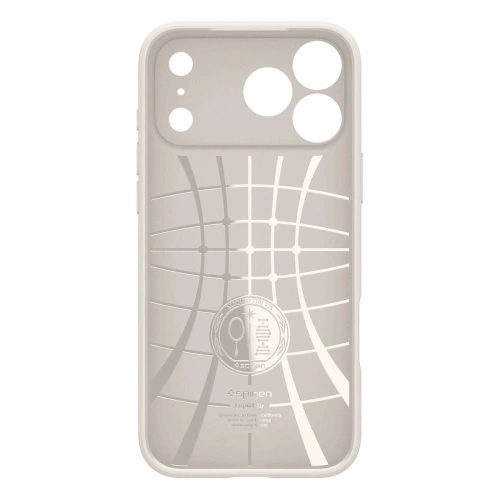 Etui Spigen Liquid Air w tytanowym kolorze, chroniące iPhone 17 Pro Max przed uszkodzeniami