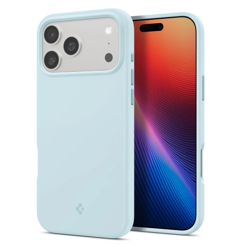 Etui Spigen Silicone Fit Mag MagSafe w kolorze granatowym, idealne dopasowanie do iPhone 17 Pro Max.