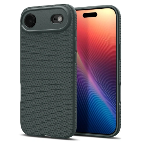 Etui Spigen Liquid Air w kolorze Air Abyss Green, idealne do Apple iPhone 17