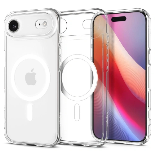 Etui Spigen Ultra Hybrid Mag MagSafe w kolorze przezroczystym na Apple iPhone 17