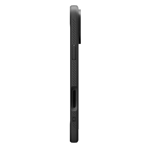 Etui Spigen Rugged Armor w czarnym kolorze, zabezpieczające telefon przed uszkodzeniami