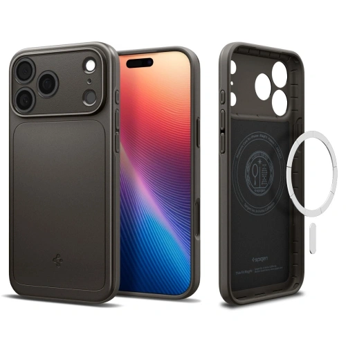 Etui Spigen na iPhone 17 Pro, z funkcją MagSafe, zapewniające łatwe ładowanie
