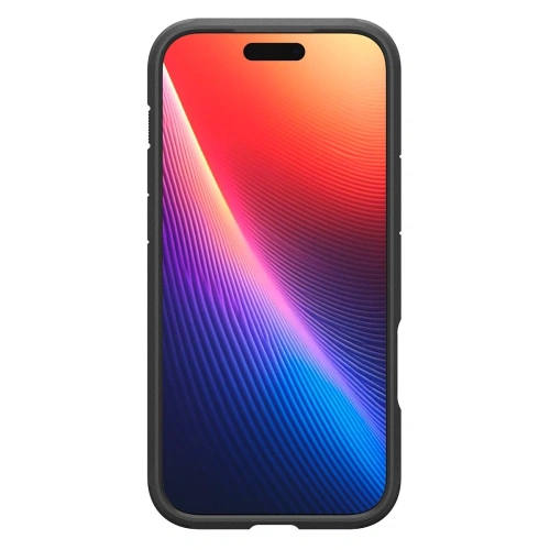 Zbliżenie na teksturę materiału hybrydowego etui Spigen Tough Armor