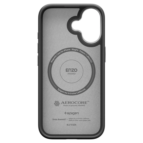 Widok etui Spigen Enzo z tyłu, pokazujący elegancki design i wykończenie.