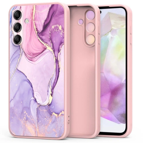 Etui Tech-Protect Icon Marble do Samsung Galaxy S25 FE z marmurowym wzorem