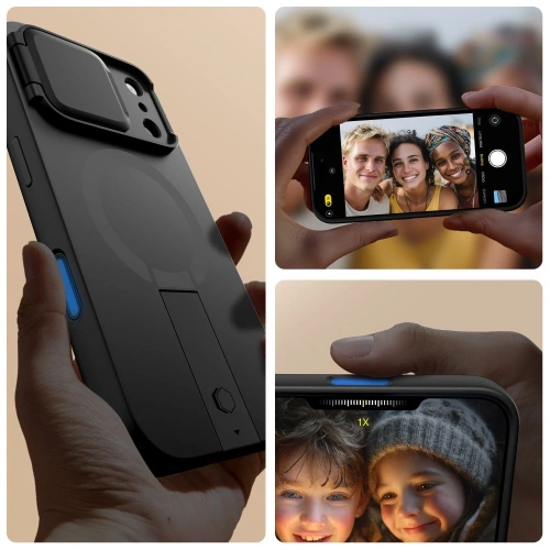 Hybrydowe etui z podstawką, zapewniające wygodę podczas oglądania.