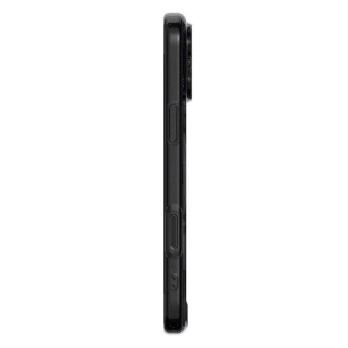 Etui Spigen Ultra Hybrid MagSafe z bliska, prezentujące precyzyjne wycięcia na porty
