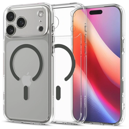Etui Spigen Ultra Hybrid MagSafe w przezroczystym kolorze, idealnie dopasowane do Apple iPhone 17 Pro