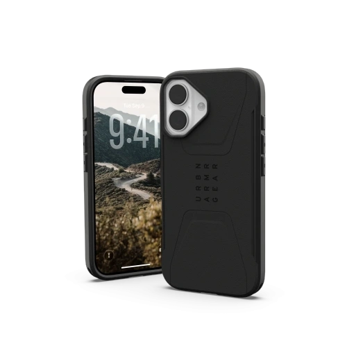 Etui UAG Urban Armor Gear Civilian MagSafe w kolorze czarnym, idealnie dopasowane do Apple iPhone 17.