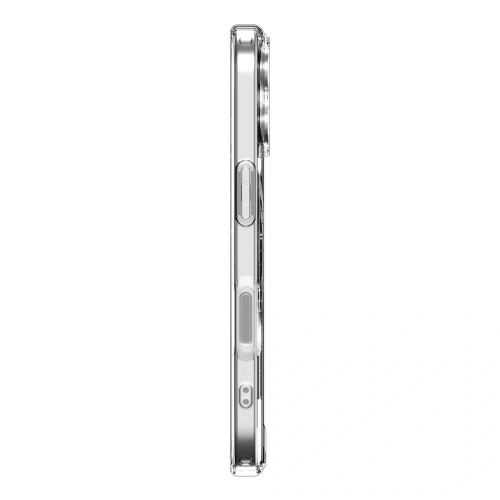 Widok etui Spigen Ultra Hybrid MagSafe na tle białego stołu