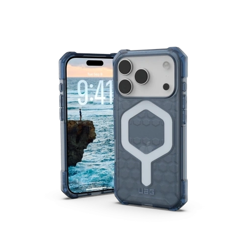 Etui UAG Urban Armor Gear w kolorze cloud blue, idealne do Apple iPhone 17 Pro z systemem MagSafe.