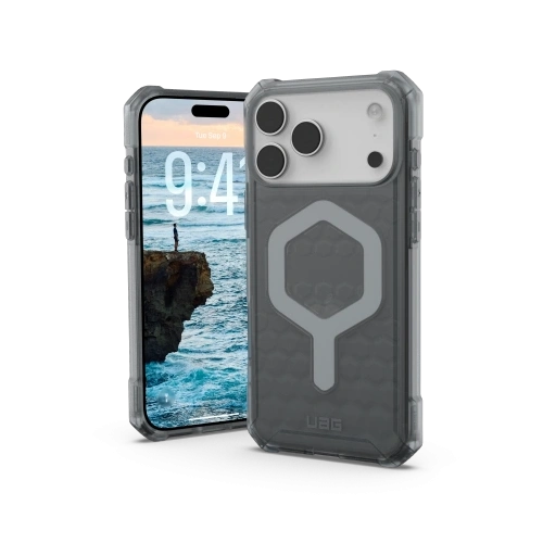 Etui UAG Urban Armor Gear w kolorze szarym, idealne do Apple iPhone 17 Pro Max.