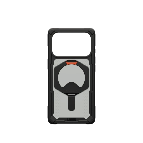 Widok etui UAG z systemem MagSafe, pokazujący solidną konstrukcję i stylowy design.